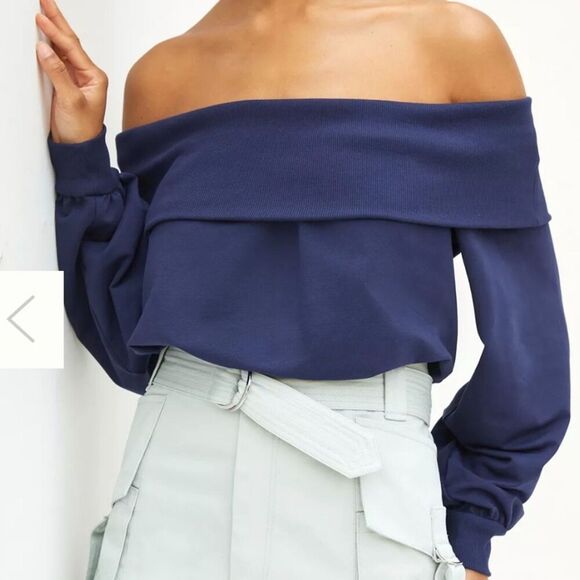 Maeve Anthropologie Off-The-Shoulder Pullover Small - Picture 2 of 8
